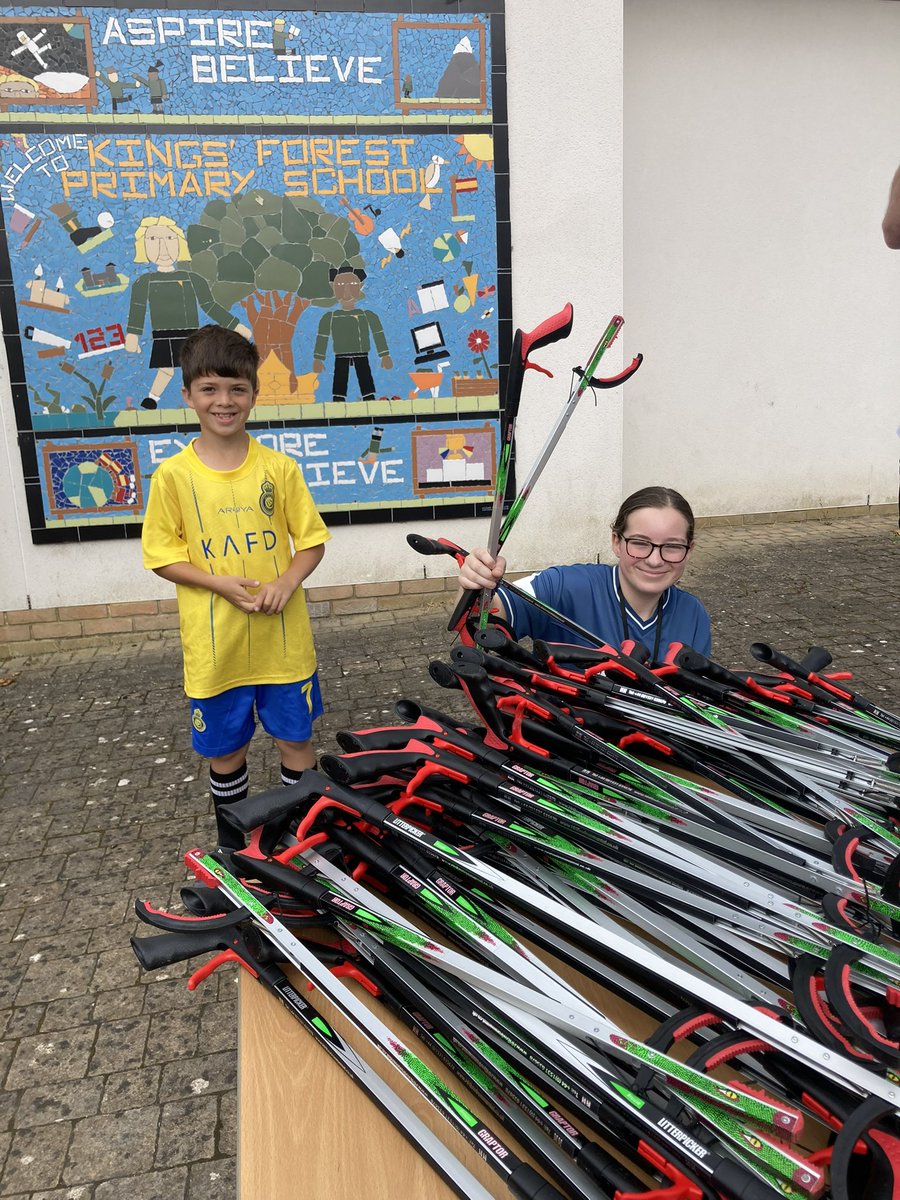 We are ready for our community litter pick. At KF we find a way to succeed! #community #findaway