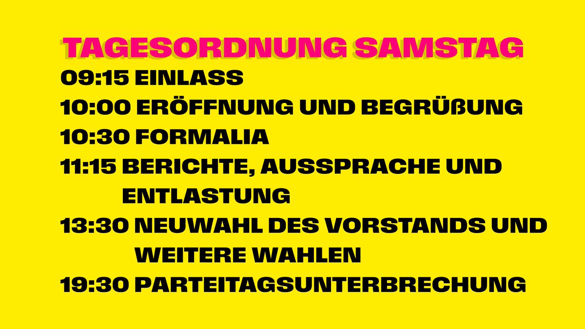 Unser heutiges Parteitagsprogramm 📋 #FDPLPT