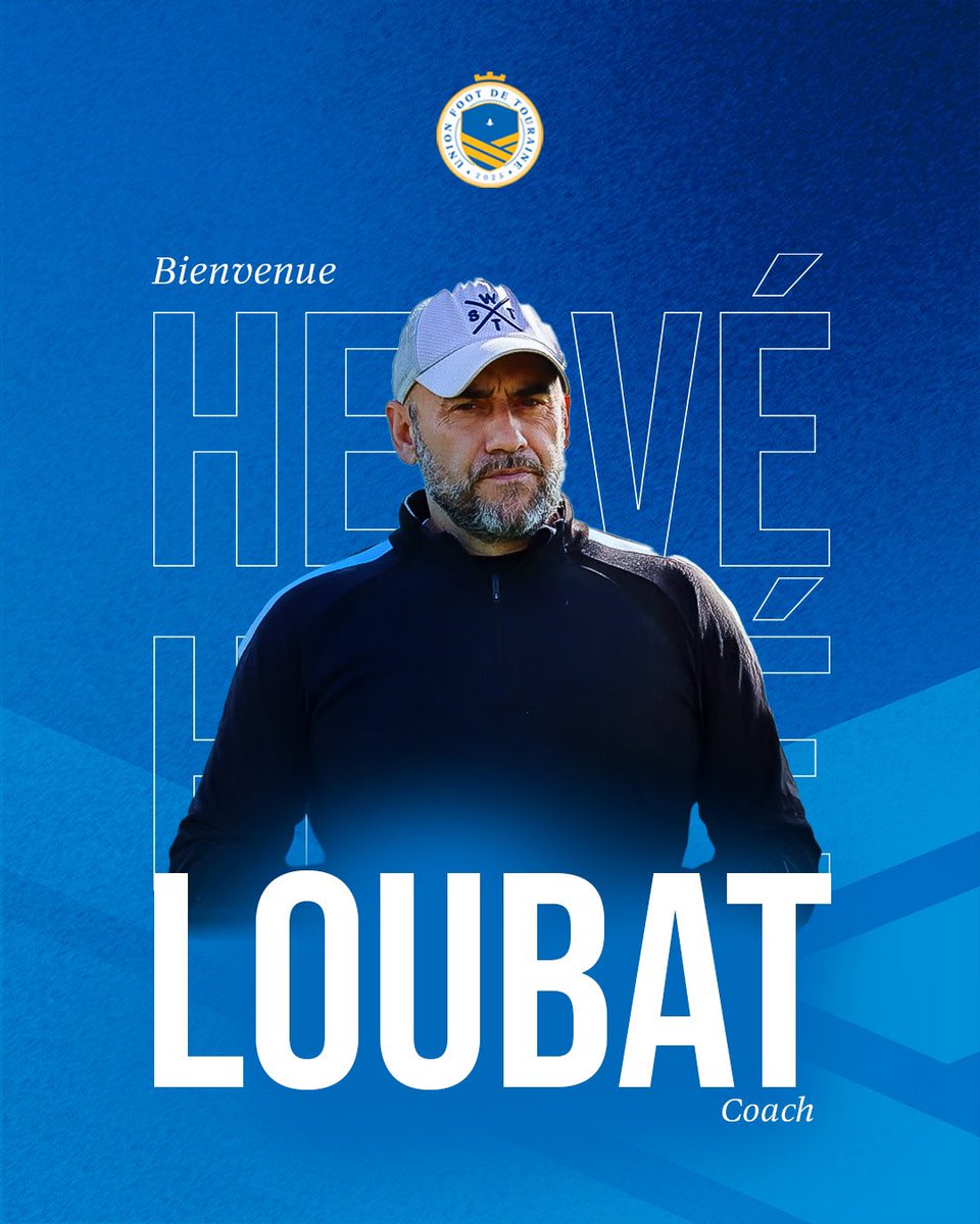 📢 Hervé Loubat rejoint L'UFT ! 
Après 350 matchs en National, un entraineur d'expérience s'engage avec l'Union pour la saison à venir. 
Nous sommes fiers de l'avoir sur notre banc.
Bienvenue à l'Union Foot de Touraine Hervé !