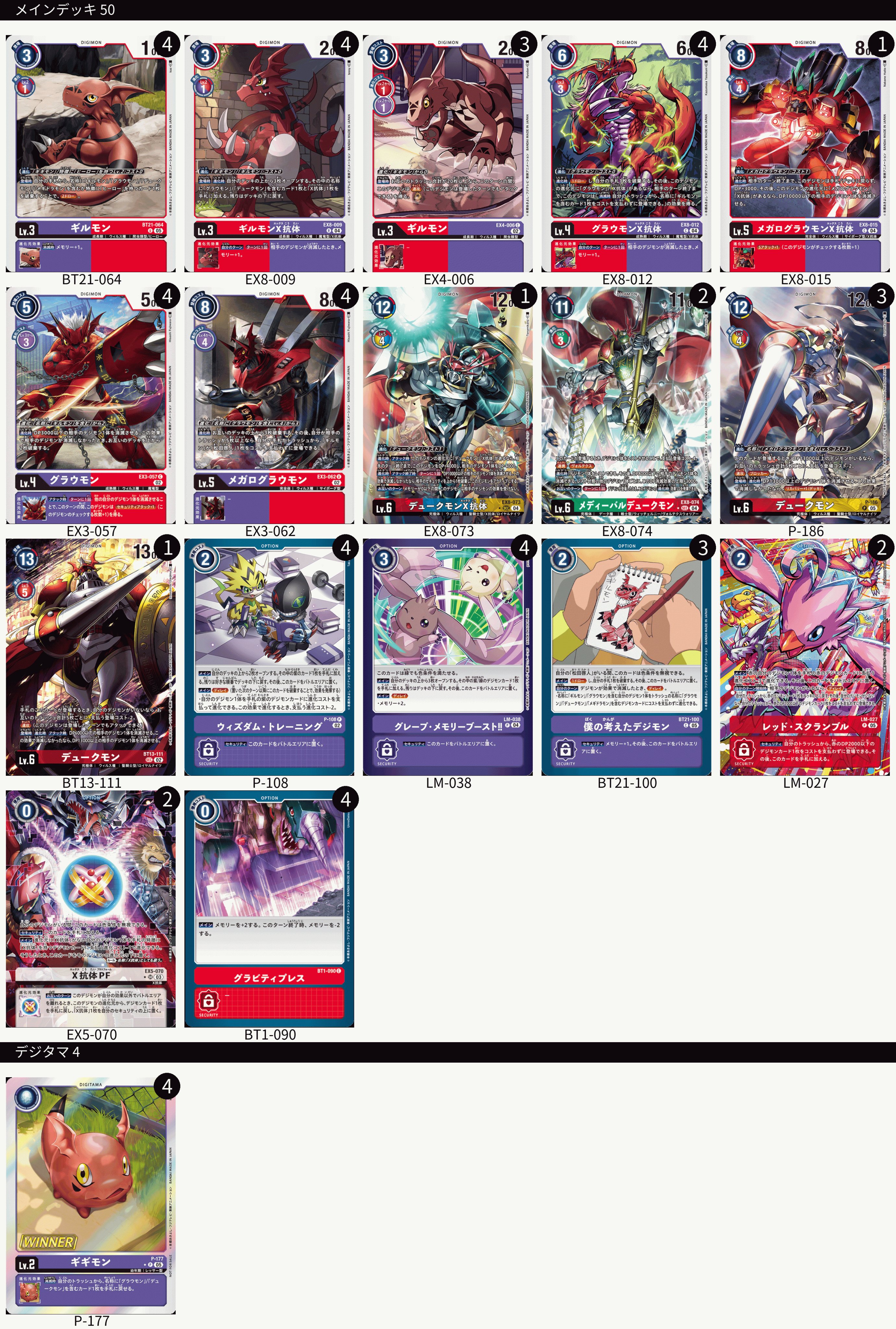 デジモンカード グラウモン GAO4勝景品 パラレル チャンピオン