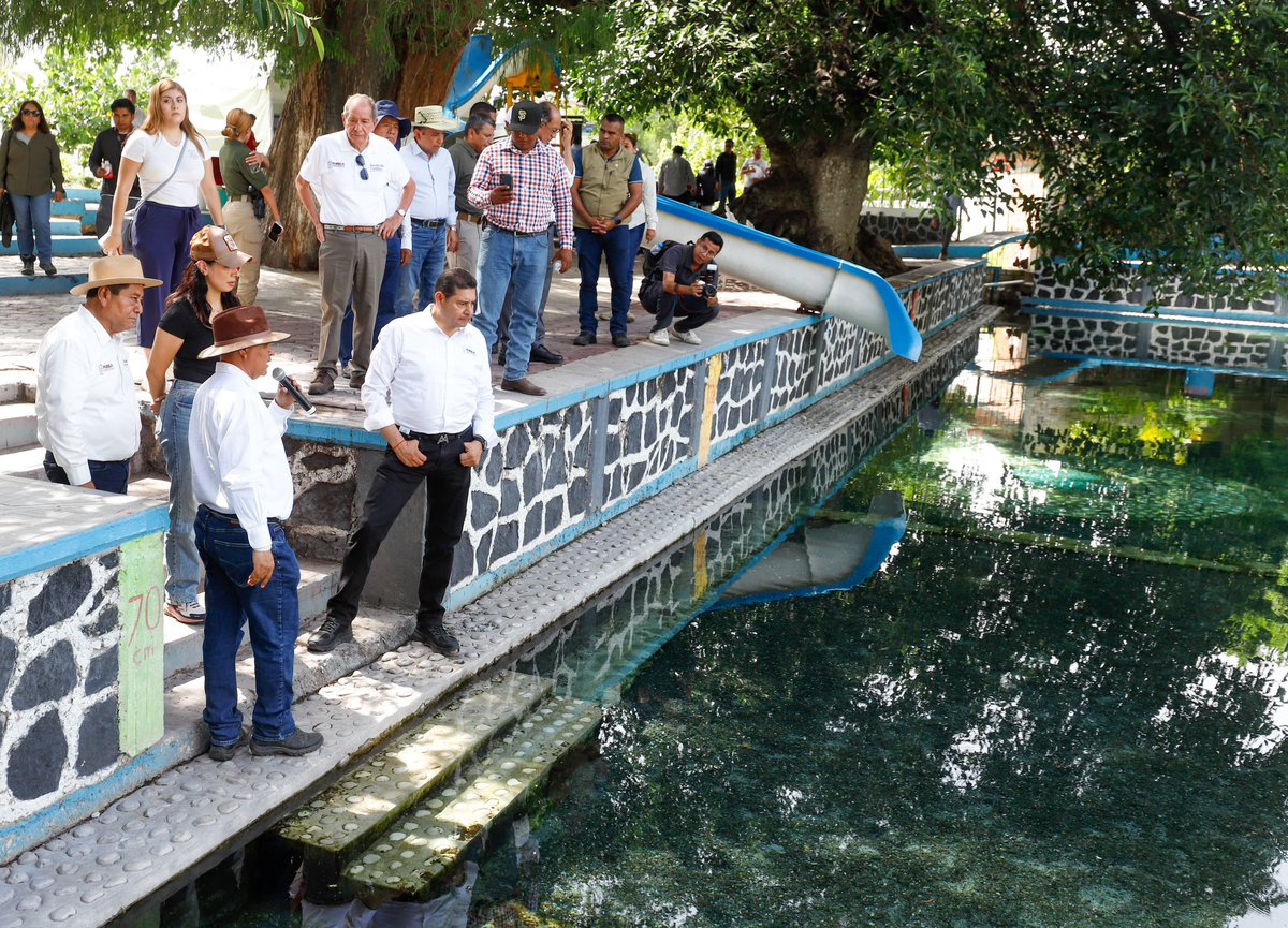 📍🚏🗺️ Porque #Seguridad es impulsar el turismo local y la riqueza compartida, realizamos un recorrido por el Ojo de Agua de #Xuchapa 🏞️ en Izúcar de Matamoros, un lugar emblemático que mostraremos al mundo, siguiendo la visión transformadora de nuestra presidenta, la Dra.