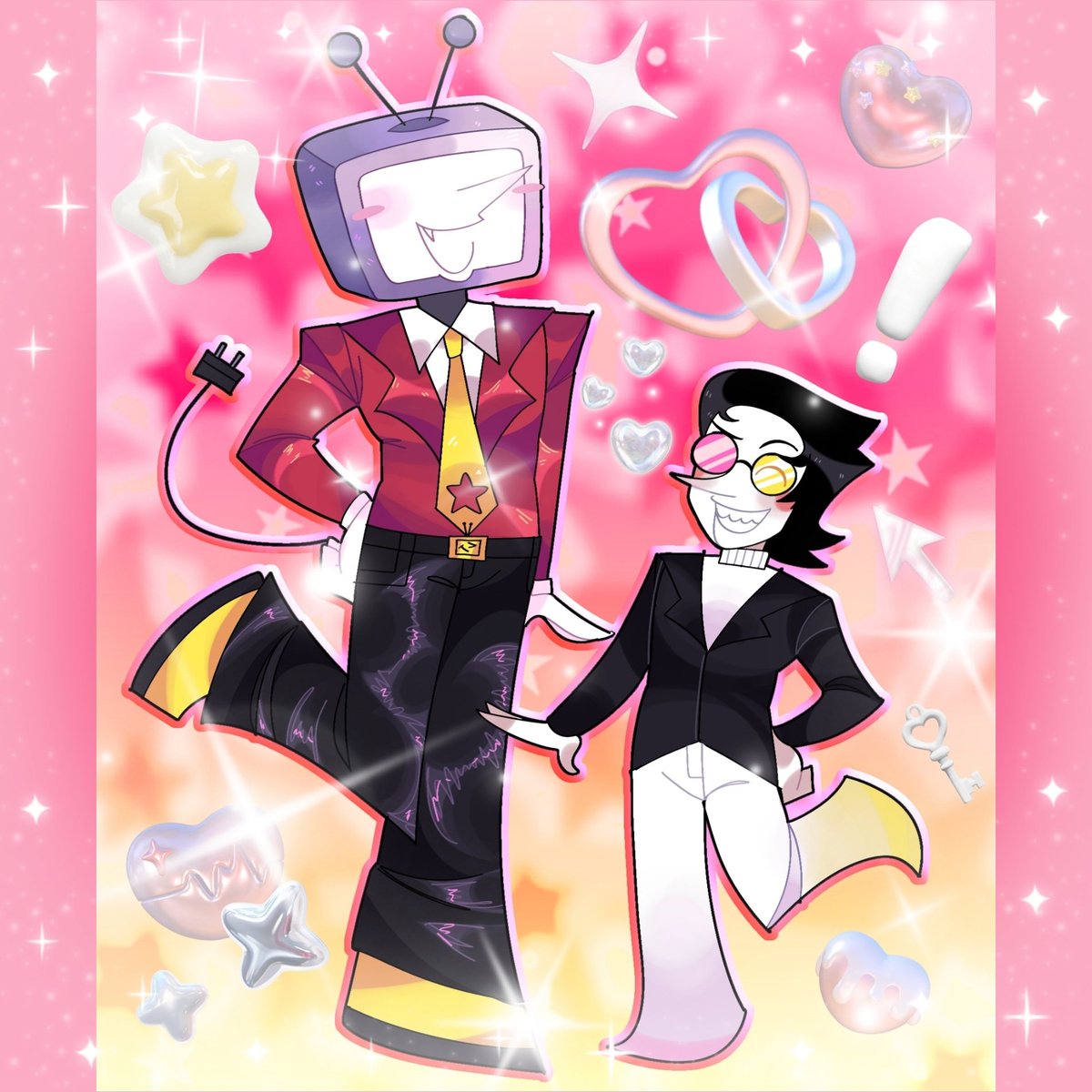 radical_lizard's tweet image. Congrats on the divorce 💛 #spamtenna #deltarune