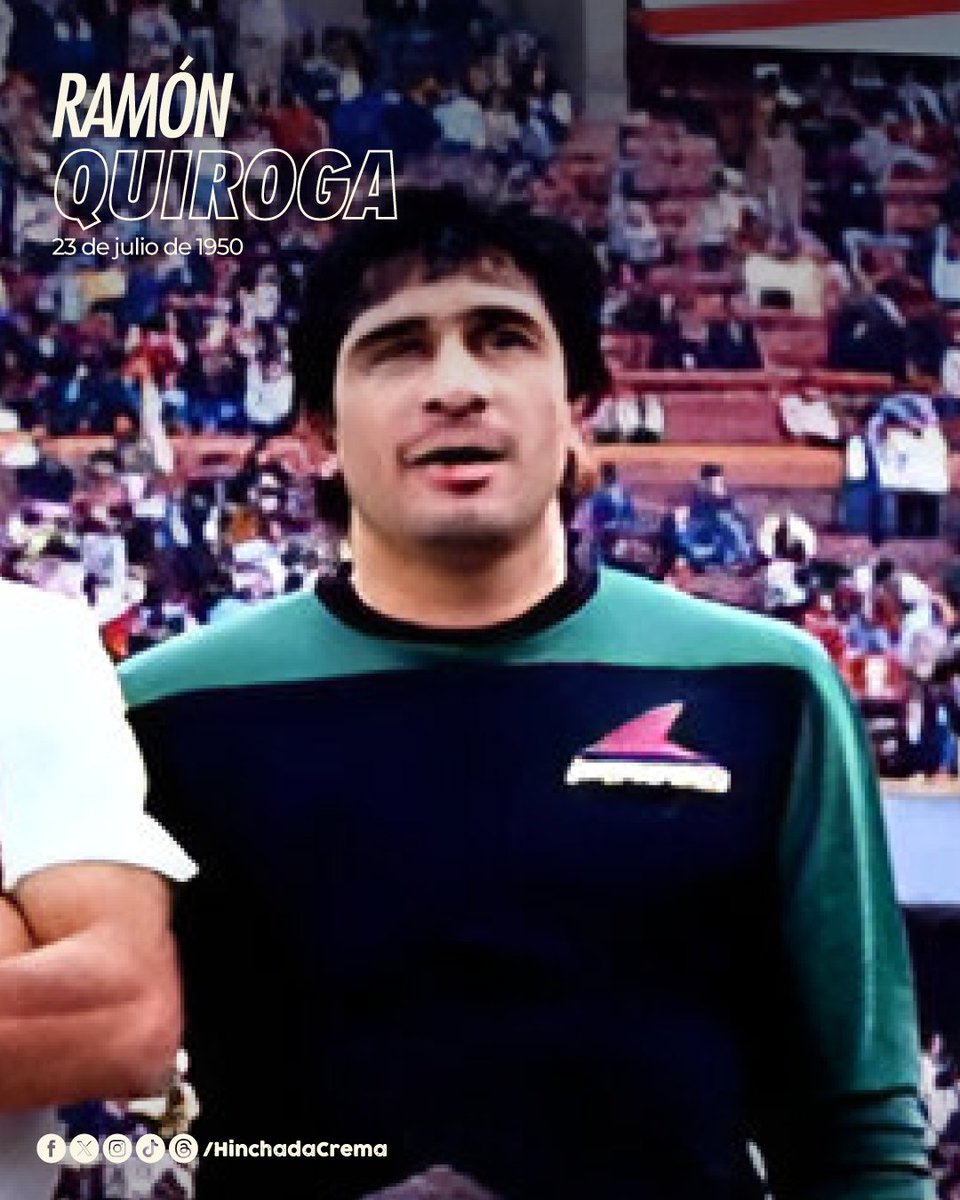 hinchadacrema's tweet image. Hoy está de cumpleaños Ramón Quiroga, exarquero de Universitario en 1985 y 1986, y campeón nacional en 1985.
¡Feliz cumpleaños, «Loco»! 🧤⚽🎂