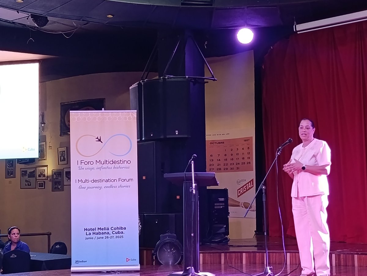 TTC_Cuba's tweet photo. ✈️ Quince programas de viajes multidestino con Cuba incluida en la bitácora es el saldo del I Foro Multidestino convocado por el Ministerio de Turismo de la Mayor de las Antillas.🌴
Vea 👇
🔗https://t.co/UNErxJnkhU
#Cuba #Multidestinos #CubaUnica #Turismo https://t.co/omOieIQlwk