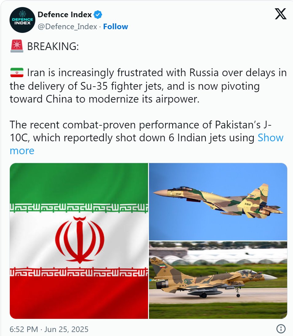 לביא נגד ישראל?
איראן רוצה J-10C לאחר כשלון עסקת Su-35 כושלת עם רוסיה, לחדש את ח"א שלה. המטוסים המתקדמים, המצוידים במכ"ם ובטילים, אולי לא יסגרו לחלוטין את הפער בין איראן ליריבותיה, אך מסמנים שינוי אסטרטגי. העסקה מדגישה את השפעתה הביטחונית הגוברת של סין במפרץ על רקע מתחים אזוריים.