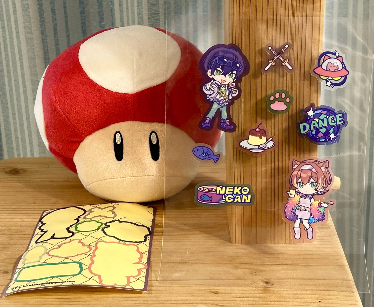 クリアシールも作ったんですけど、かわいいかも〜🥹