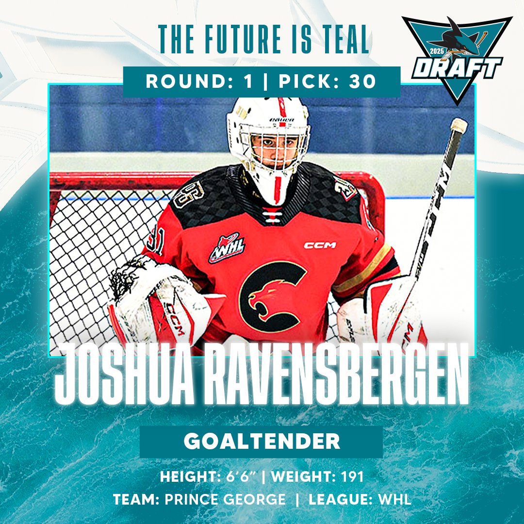 Welcome to the Sharks, Joshua Ravensbergen! 🦈

#TheFutureIsTeal