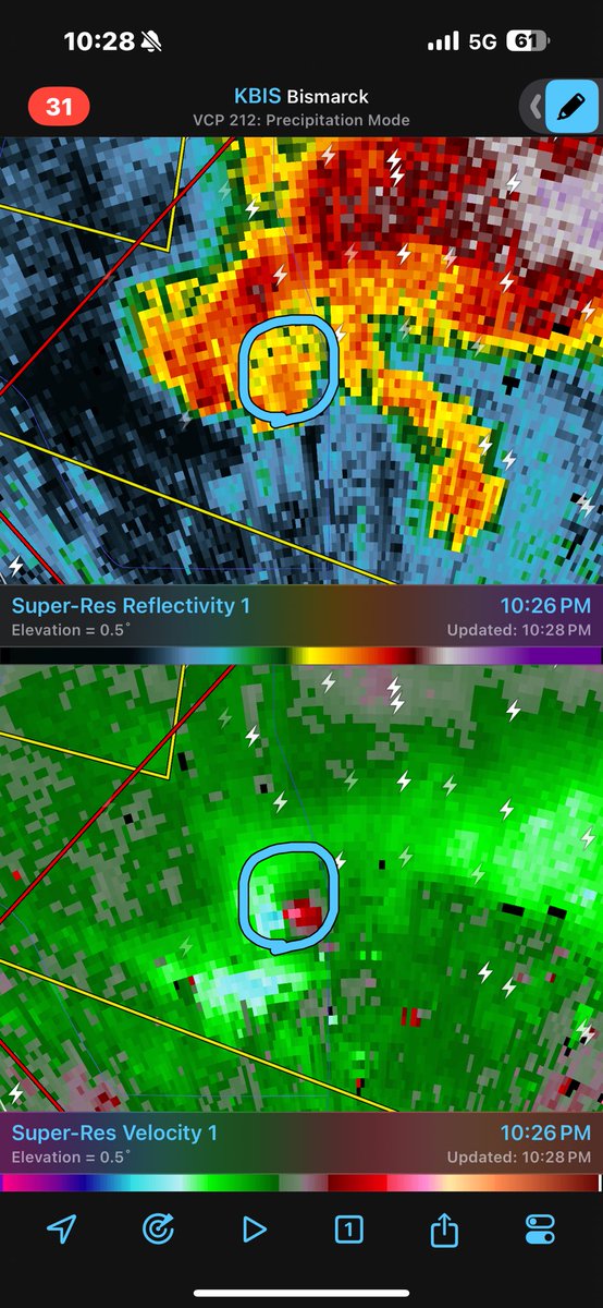 getcapbusted's tweet image. Strong tornado north of Bismarck, ND. #ndwx #wxtwitter #tornado
