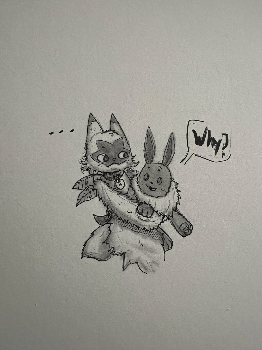 stuffmadebymel1's tweet photo. A lil comic for eevee
#pokemon #floragato #PokemonHorizons #pokemonfanart #doodles #doodle #grasscat #weedcat #eevee https://t.co/mOWu2nXjvT