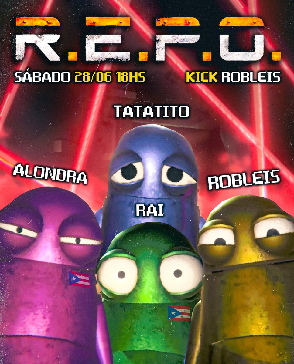 SABADITO DIRECTO EN KICK PROBANDO LA ACTUALIZACIÓN DE R.E.P.O. CON <a href="/raineeelis/">rai</a> <a href="/alondrisaa/">alo</a> y tatatito 🔥

horarios:
🇦🇷ARG 6:00pm
🇲🇽MEX 3:00pm
🇨🇱CHI 6:00pm
🇪🇸ESP 12:00pm
🇵🇪PER 4:00pm
🇨🇴COL 4:00pm