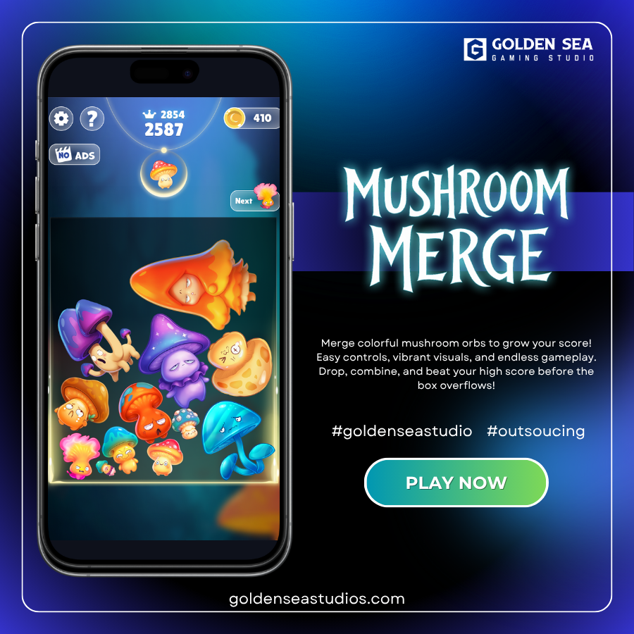 goldenseaglobal's tweet photo. 🍄 Mushroom Merge – Merge, Grow, Boom!
Drop cute mushrooms, watch them merge and explode!
Fast, fun, no ads—built for scale, AI & Web3.
#goldenseastudio #itsolution #ai #blockchain #outsoucing #gamedev #mergegame #mobilegame #indiegames #arcadepuzzle #web3gaming https://t.co/hajZaFlawA