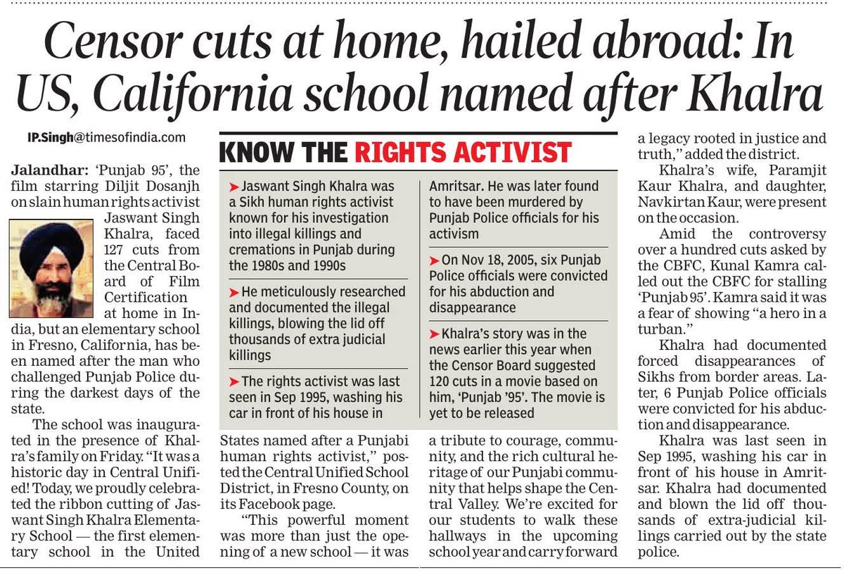 Gurshamshir Singh (@gswaraich6) on Twitter photo Why is there no hue and cry in the country over the release of <a href="/diljitdosanjh/">DILJIT DOSANJH</a> starter #Punjab95, which has been stuck with the Censor Board since 2022? This national silence is in stark contrast to the way #Chamkila was celebrated, and now Sardarji 3 is being opposed." But Y ? Why is there no hue and cry in the country over the release of <a href="/diljitdosanjh/">DILJIT DOSANJH</a> starter #Punjab95, which has been stuck with the Censor Board since 2022? This national silence is in stark contrast to the way #Chamkila was celebrated, and now Sardarji 3 is being opposed." But Y ?