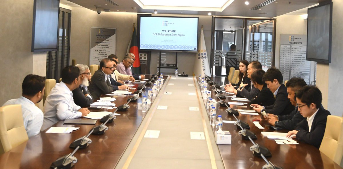 A high-level government delegation from Japan met with BGMEA President Mahmud Hasan Khan.

The meeting focused on the proposed Japan-Bangladesh Economic Partnership Agreement (EPA), aimed at strengthening bilateral trade and economic relations.