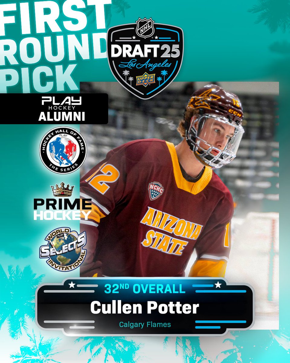 📈Alumni Achievement | Cullen Potter

Congrats to Cullen on being selected 32nd overall by the Calgary Flames!

The Prime Hockey product continues to climb. Playing through the toughest competition at WSI and the HHOF Series helping shape Cullen to achieve his dreams #NHLDraft
