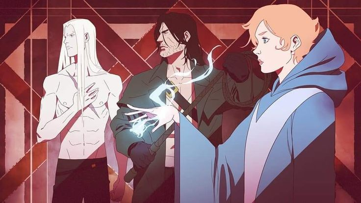 Big fan of Sypha easily outmugging Trevor and Alucard in the concept art here