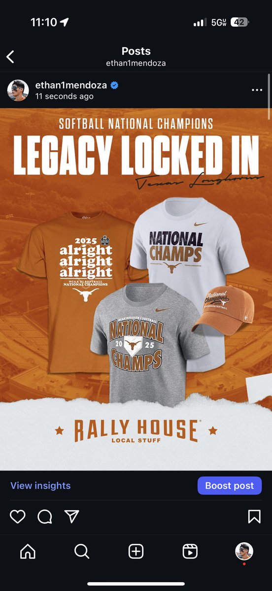 Champs on the field, fans in the fit.
Shop official Softball National
Champions gear at Rally
House! 
<a href="/Rally_House/">Rally House</a> 
bit.ly