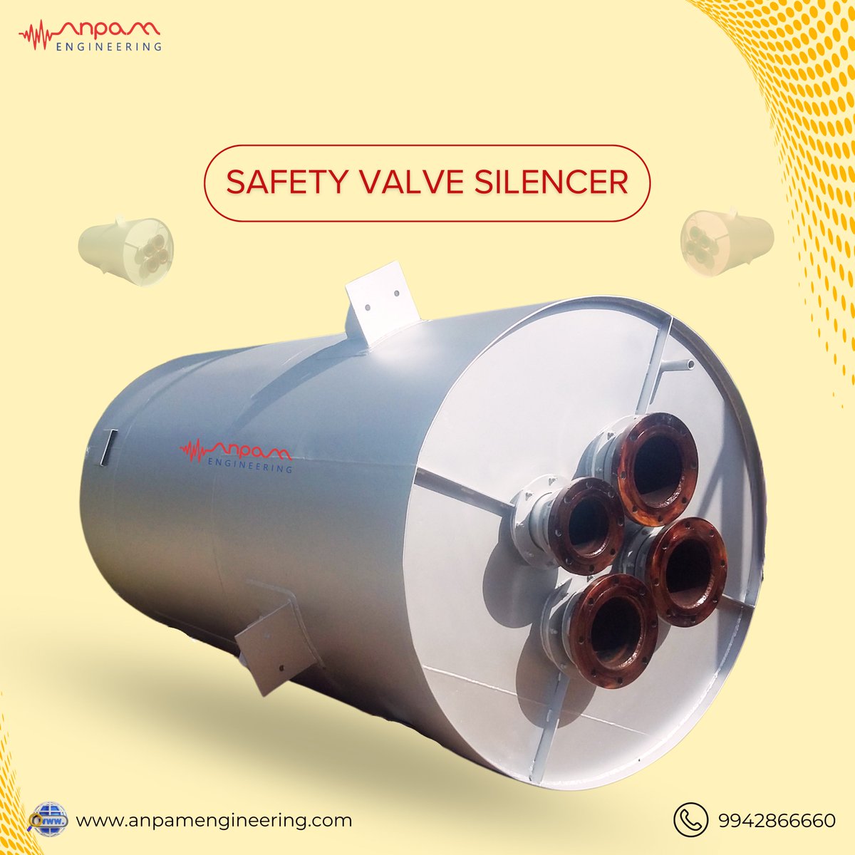 AnpamEng's tweet image. Our Safety Valve Silencers are engineered to minimize high-pressure discharge noise while maintaining top performance and system integrity.
.
Visit: anpamengineering.com , Call at: +91 9942866660
.
#anpamengineering #SafetyValveSilencer #IndustrialSolutions #NoiseControl 
.