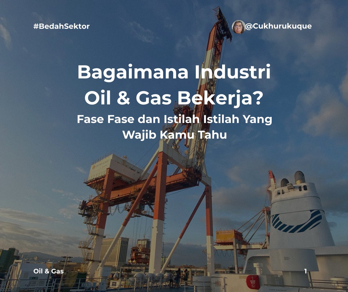 $OilGas: Semua yang Perlu Kamu Tahu Sebelum Investasi di Sektor Migas dalam Satu Thread! 

• Bagaimana cara kerja industri Oil &amp; Gas 
•Apa aja tahapannya (Upstream, Midstream, Downstream)? 
• Istilah-istilah penting: OOIP, 2P, BPOED, dll) 
• Harga acuan minyak (Brent, WTI
