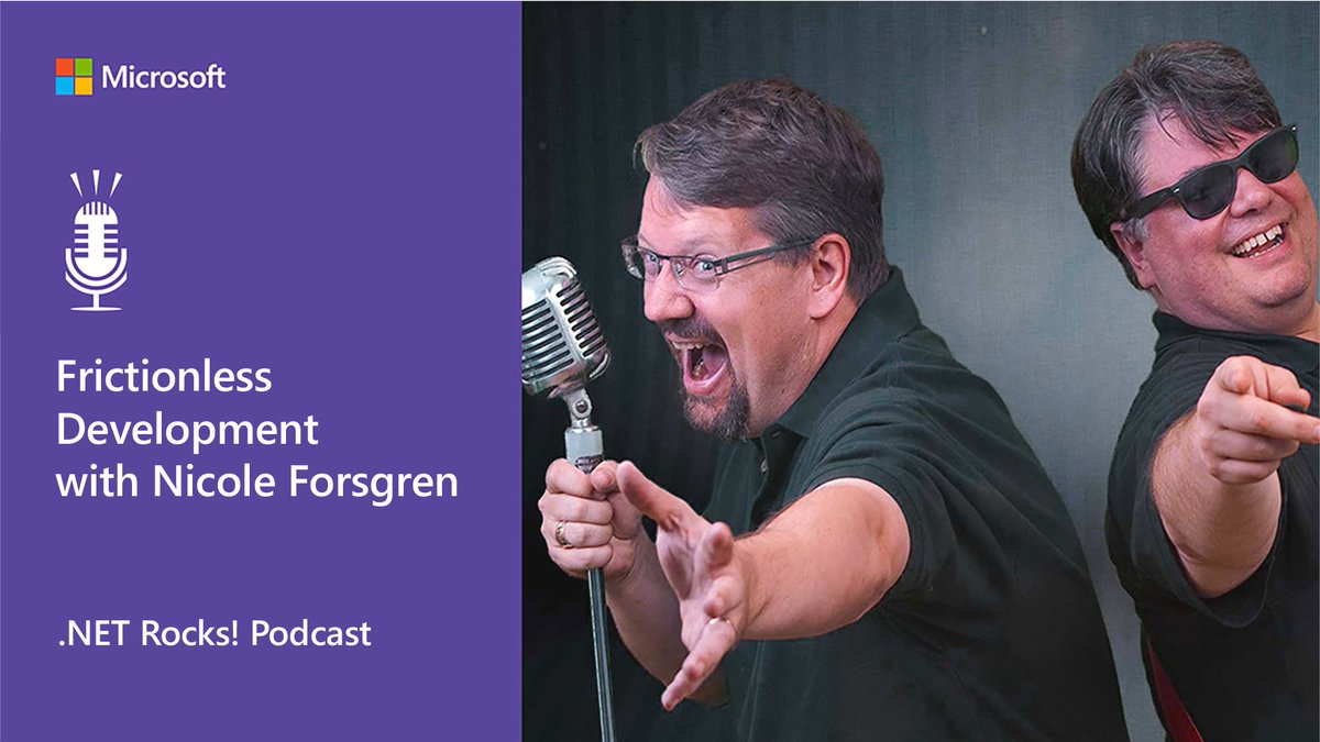 dotnet's tweet image. How do you eliminate the friction of development? #dotNETRocks and Nicole Forsgren (@nicolefv) discuss her upcoming book on eliminating the friction from software development.

Building on her earlier book, Accelerate, (cont) msft.it/l/6014S06ly