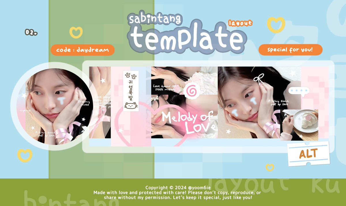 yoom6ie's tweet photo. help repost please? thankyou 🥺💗

hallo kawand 👋🏻 kenalan yukk sama 4 template layout baruku 😆💗 rencananya akan aku sell hari inii (nanti malem) jadi tolong ospekin baik-baik yaa! terimakasih<3 ohiya semua layout ufs 😋

#zonauang #zonauang https://t.co/aGoBroYJpg