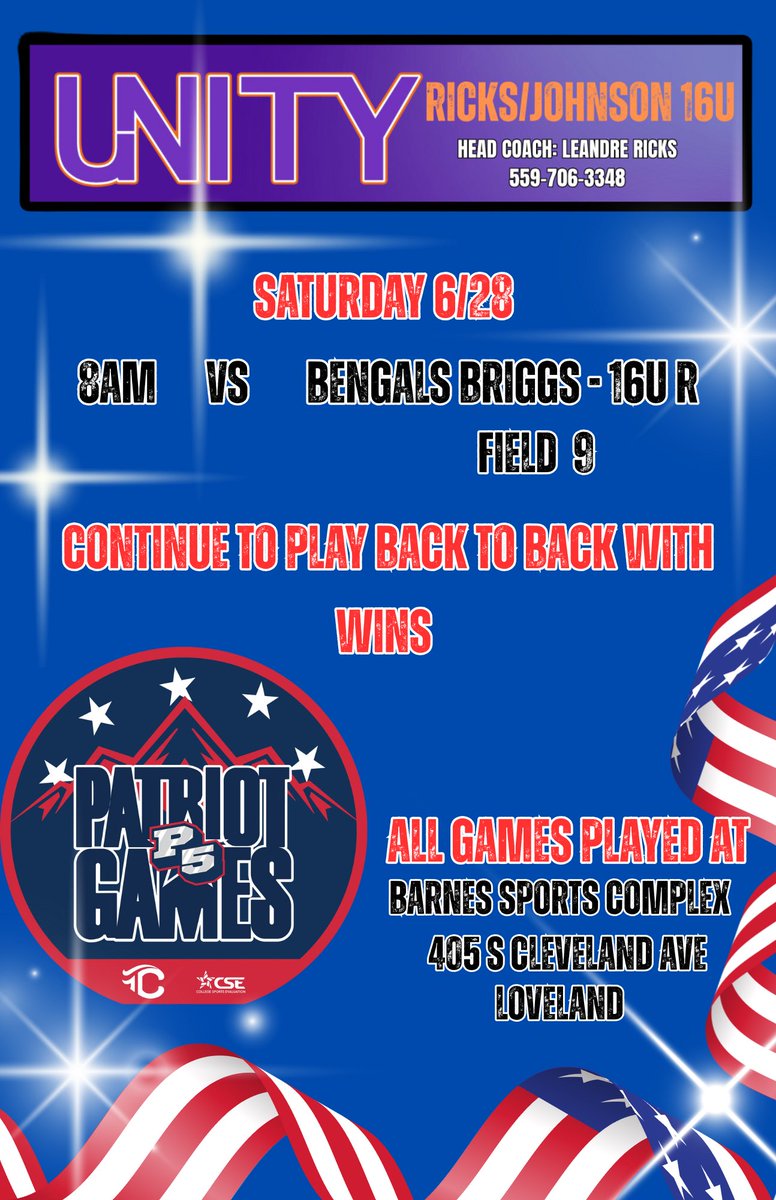 8am tomorrow Barnes complex!!