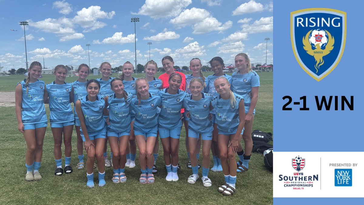 Kicked off USYS Southern Regionals today with a 2-1 win!