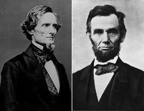 In Jefferson Davis’ first inaugural address, February 18, 1861, he never threatened violence but sought peaceful separation and independence. 

In Lincoln’s first inaugural address, March 4, 1861, he threatened violence over collection of the tariff duties and denied the right of