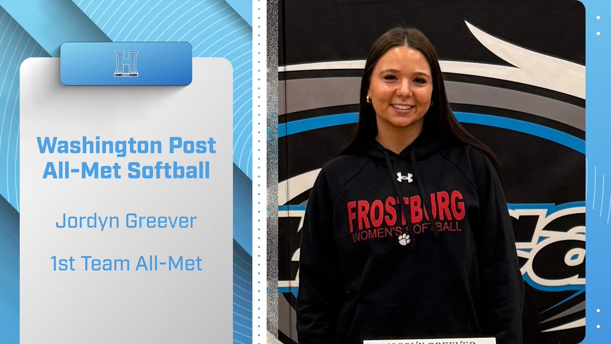 Congratulations Jordyn for being selected to the Washington Post All-Met Softball Team.  Being selected as one of the top players in the DMV is a great achievement and this shows that your hard work over the years was recognize.