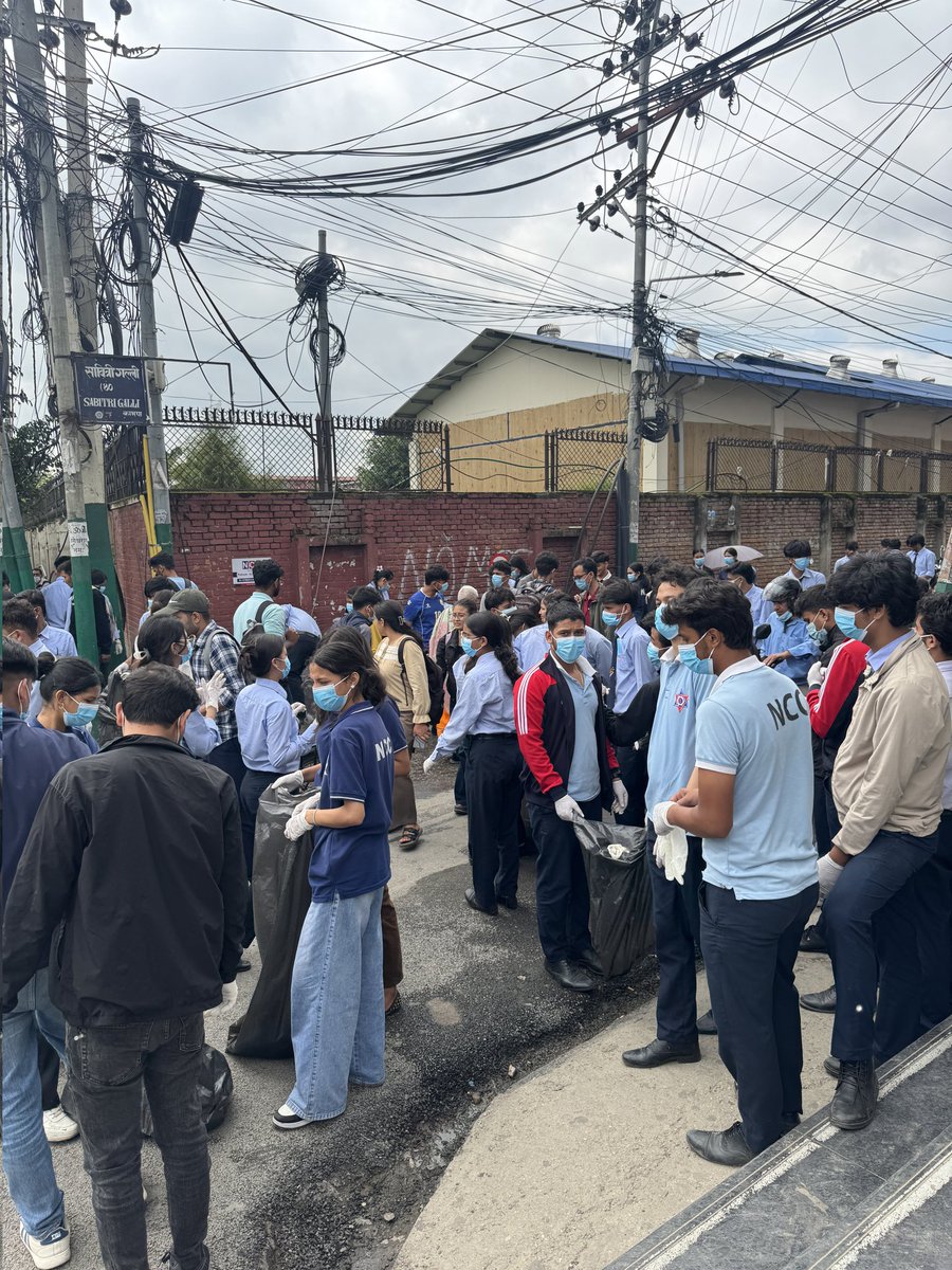 Honored to join as Chief Guest in a cleanliness drive by FSU, Nepal Commerce Campus. Together with students, we cleaned the soil &amp; spread awareness. हाम्रो माटो, हाम्रो दायित्व! 🌱🧹  
#CleanSoilBrightFuture #FSU #StudentPower #CleanNepal #LeadershipInAction