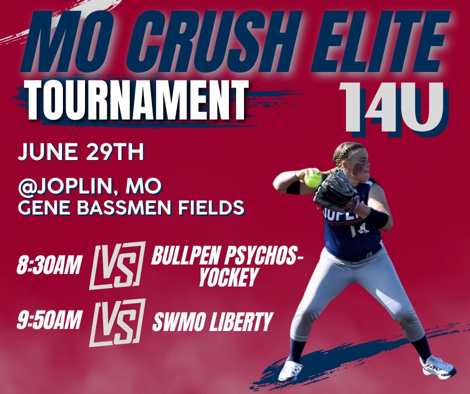 Don't miss 14U in Joplin, MO this weekend!!!!