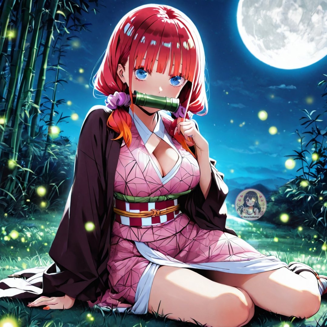 yocenakano's tweet image. #nakanomiku #nakanonino #nakanoyotsuba #nakanoichika #QuintessentialQuintuplets #AiArt #nezukokamado #cosplaynezuko #cosplay