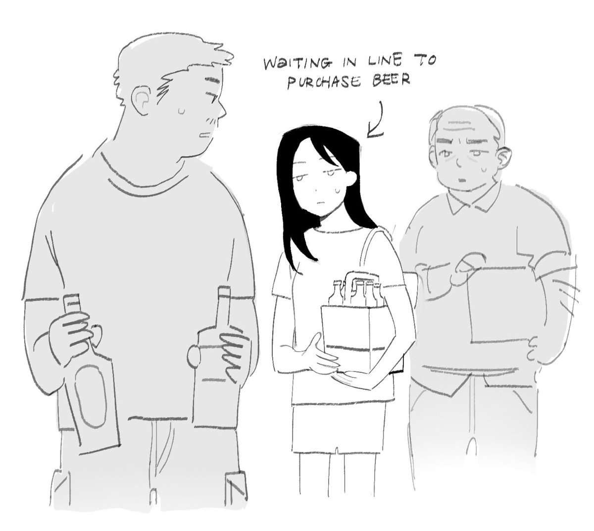 bought beer today &amp; it felt like this