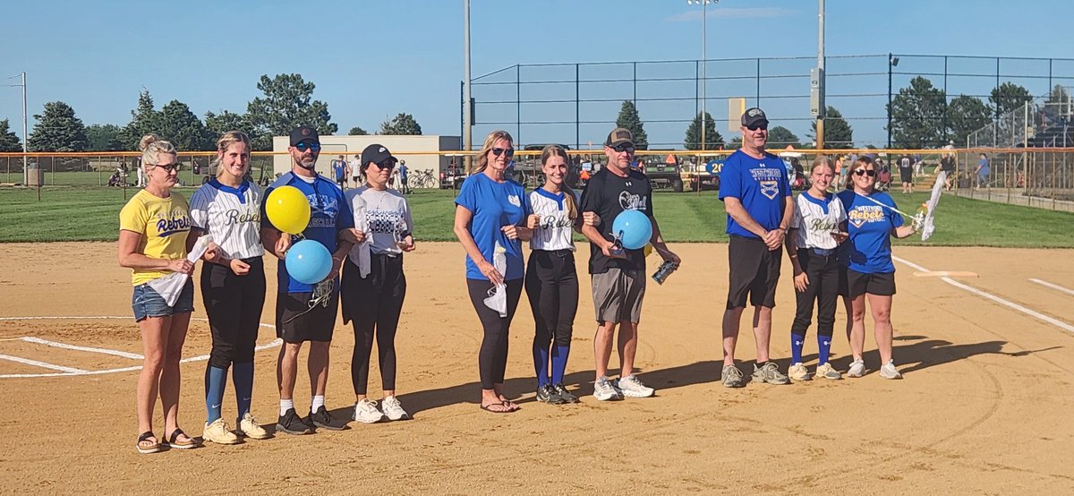 Thank you Westwood Softball and Baseball Seniors and Parents. #WWRebelPride
