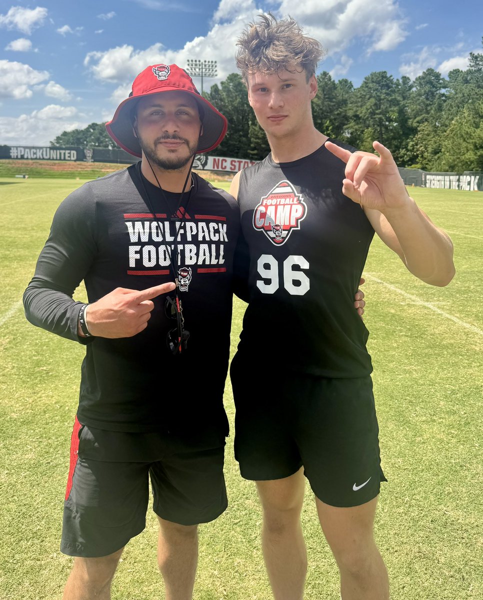 Brody Wyman (@brodywyman_) on Twitter photo June 19th! What a great Camp at NC State! Thanks <a href="/CoachGLocklear/">Gavin Locklear</a> for the training and interest, and <a href="/StateCoachD/">Dave Doeren</a> it was awesome to meet you! Looking forward to growing this with you! June 19th! What a great Camp at NC State! Thanks <a href="/CoachGLocklear/">Gavin Locklear</a> for the training and interest, and <a href="/StateCoachD/">Dave Doeren</a> it was awesome to meet you! Looking forward to growing this with you!