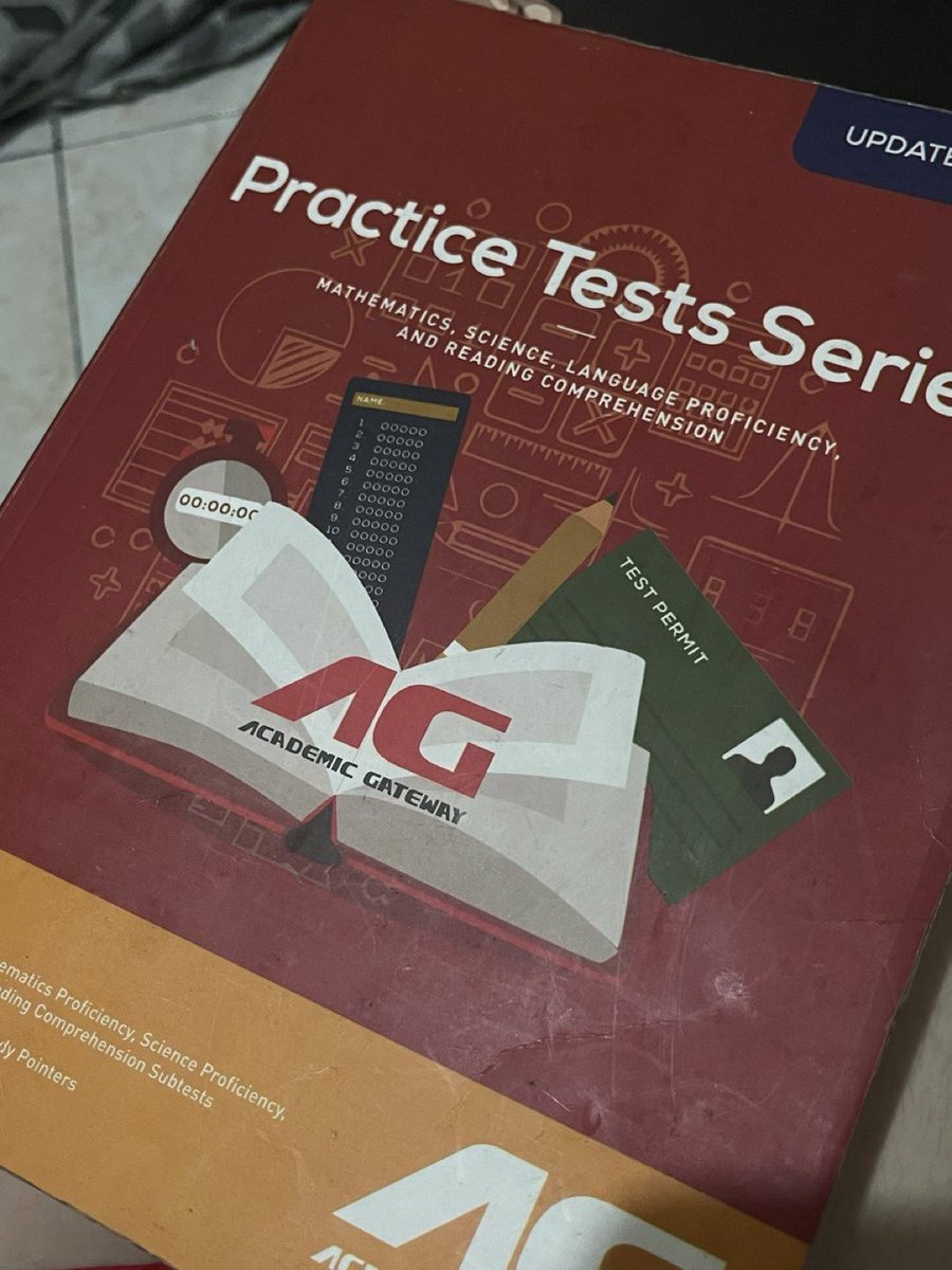 wts lfb academic gateway AG book 

— ₱800 can nego

practice test series
updated version

upcat ustet acet dcat college test ph