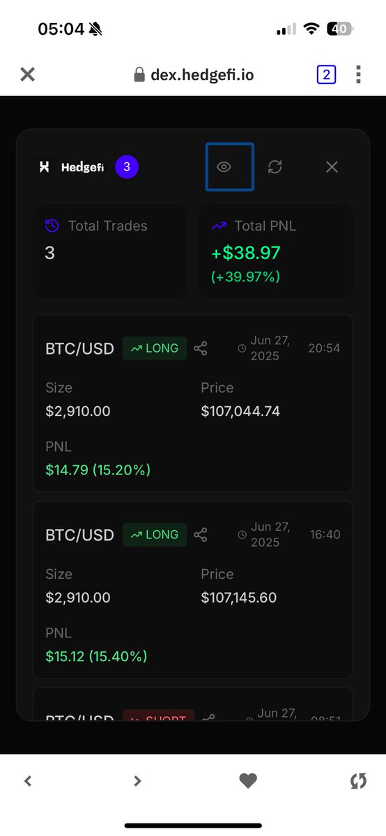 Not a bad start to my auto trading bot, thanks to $hedge <a href="/hedgefieth/">HedgeFi</a>