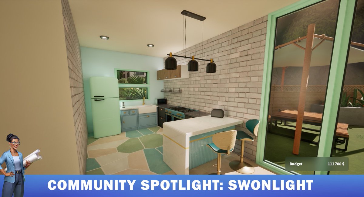 Playful colors, bold textures, and a retro touch: Swonlight’s kitchen is a bright and inviting space that feels fresh, fun, and full of personality. That mint fridge? Absolute favorite. 🫰💚
