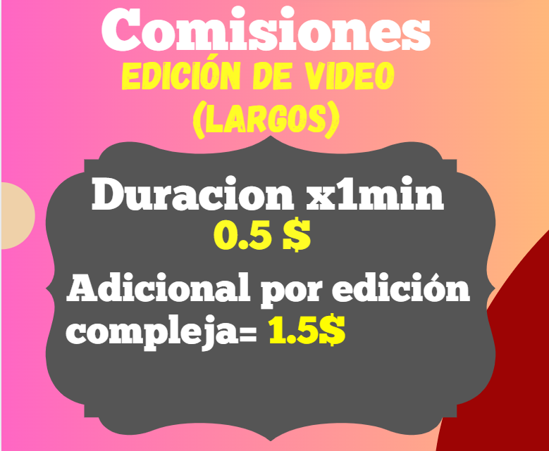 LucketryVT's tweet photo. 🔥ACTUALIZACIÓN DE SERVICIOS 🔥 
BIENVENIDOS SEAN a los precios más bajos de todo el subterráneo, DELEÍTENSE en mis servicios de:

-Edición de vídeo: (Shorts y largos)
-Stream VOD
-Música (Estilo 8-bits)

⬇️Formas de pago en mi portafolio⬇️
#Comisiones #Vtubers #VtuberES https://t.co/4Mde6rgYau