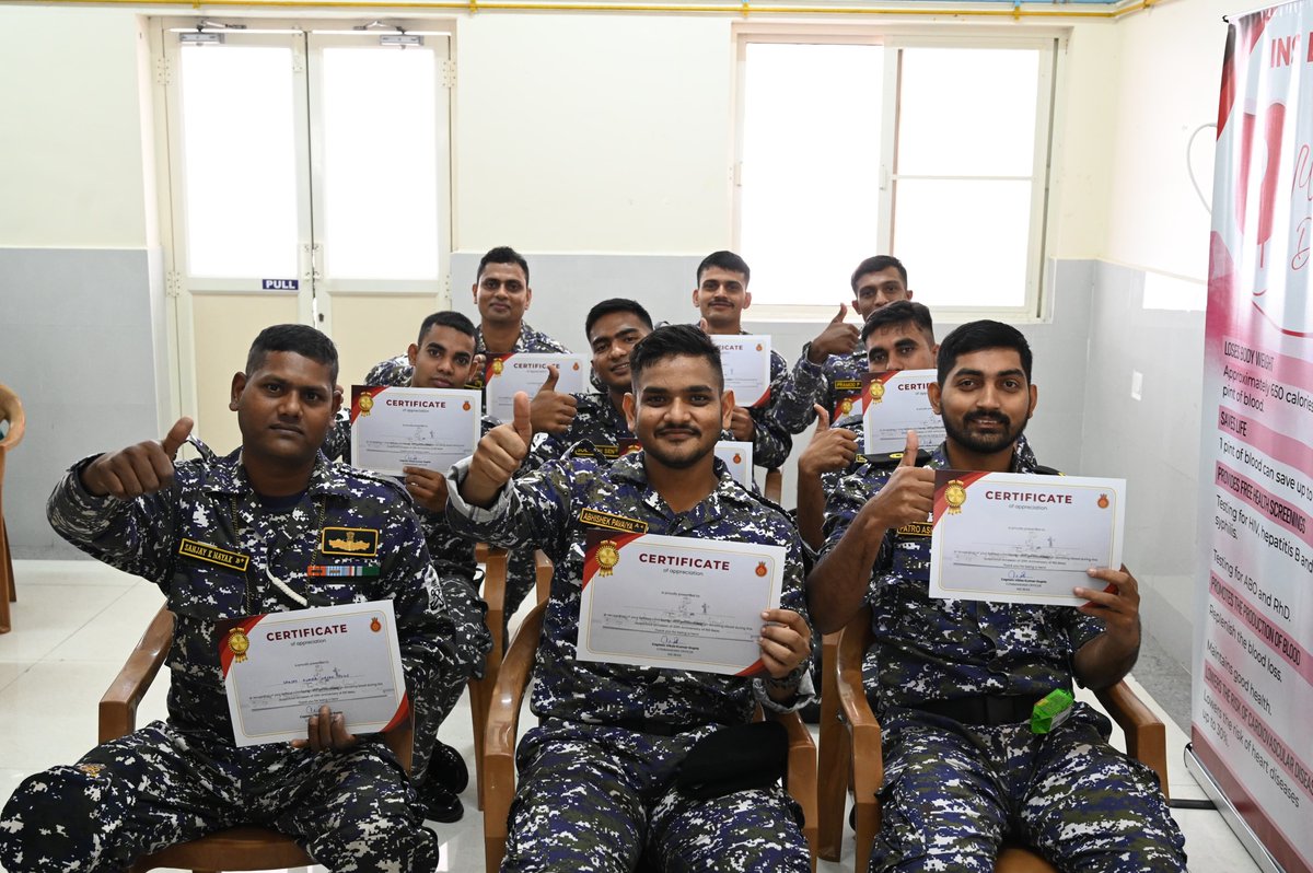 Southern Naval Command (@in_hqsnc) on Twitter photo Every Blood Donor is a life saver!
#RaktdaanMahadaan
A Blood donation camp as part of 20th Anniversary celebrations of #INSBeas was held at INHS Sanjivani in collaboration with <a href="/IMAIndiaOrg/">Indian Medical Association</a>. Camp was inaugurated by Surg RAdm Rajat Shukla #CMO,#SNC. Event saw enthusiastic Every Blood Donor is a life saver!
#RaktdaanMahadaan
A Blood donation camp as part of 20th Anniversary celebrations of #INSBeas was held at INHS Sanjivani in collaboration with <a href="/IMAIndiaOrg/">Indian Medical Association</a>. Camp was inaugurated by Surg RAdm Rajat Shukla #CMO,#SNC. Event saw enthusiastic