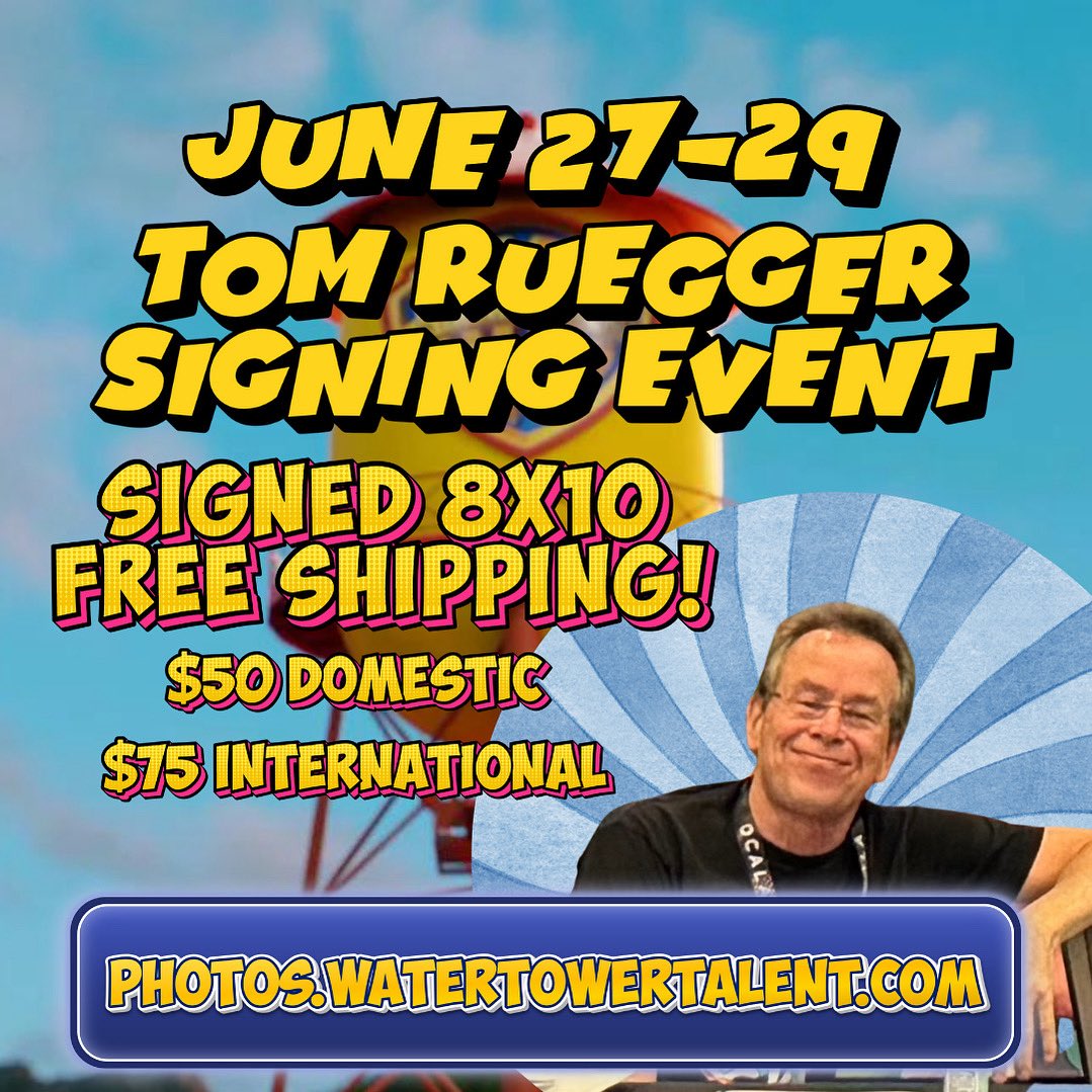 animanicast's tweet image. This weekend, Animaniacs creator Tom Ruegger is offering a unique chance for fans to get a signed photo! Visit Photos.Watertowertalent.com by June 29, 2025, to get a personalized photo mailed to you! Available worldwide! #cartoon #cartoons #animation #signature #autograph