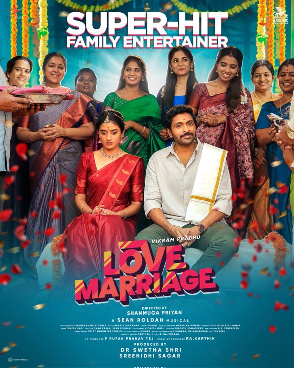 sridevi sreedhar (@sridevisreedhar) on Twitter photo #LoveMarriage : 3/5
It is all about a 33-year old bachelor who finally gets married. Itโs predictable at every turn but the social messaging is good.
<a href="/iamVikramPrabhu/">Vikram Prabhu</a> does a neat job as a guy ridiculed by family & friends for not getting married but finally gets a girl! The #LoveMarriage : 3/5
It is all about a 33-year old bachelor who finally gets married. Itโs predictable at every turn but the social messaging is good.
<a href="/iamVikramPrabhu/">Vikram Prabhu</a> does a neat job as a guy ridiculed by family & friends for not getting married but finally gets a girl! The