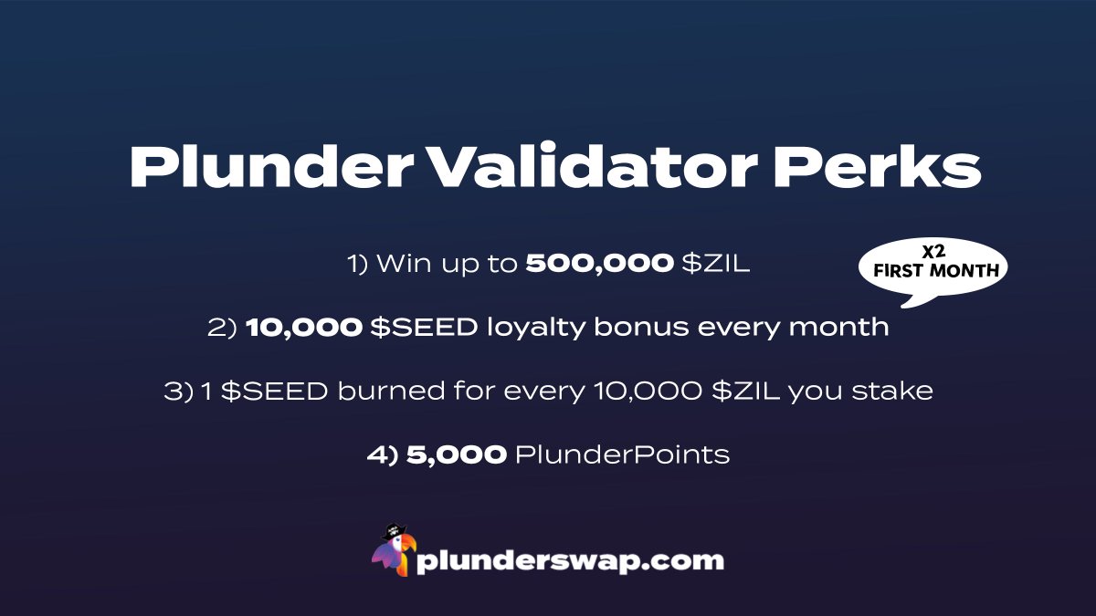 Kalijo | DeFi Made Easy (@kalijo_zil) on Twitter photo Your chance to claim EPIC REWARDS starts now! π¨β¨
Move your stake to the <a href="/plunderswap/">PlunderSwap | DEX ποΈ</a> Validator Node and be in the chance to win big!!!
Itβs that simple. π Your chance to claim EPIC REWARDS starts now! π¨β¨
Move your stake to the <a href="/plunderswap/">PlunderSwap | DEX ποΈ</a> Validator Node and be in the chance to win big!!!
Itβs that simple. π
