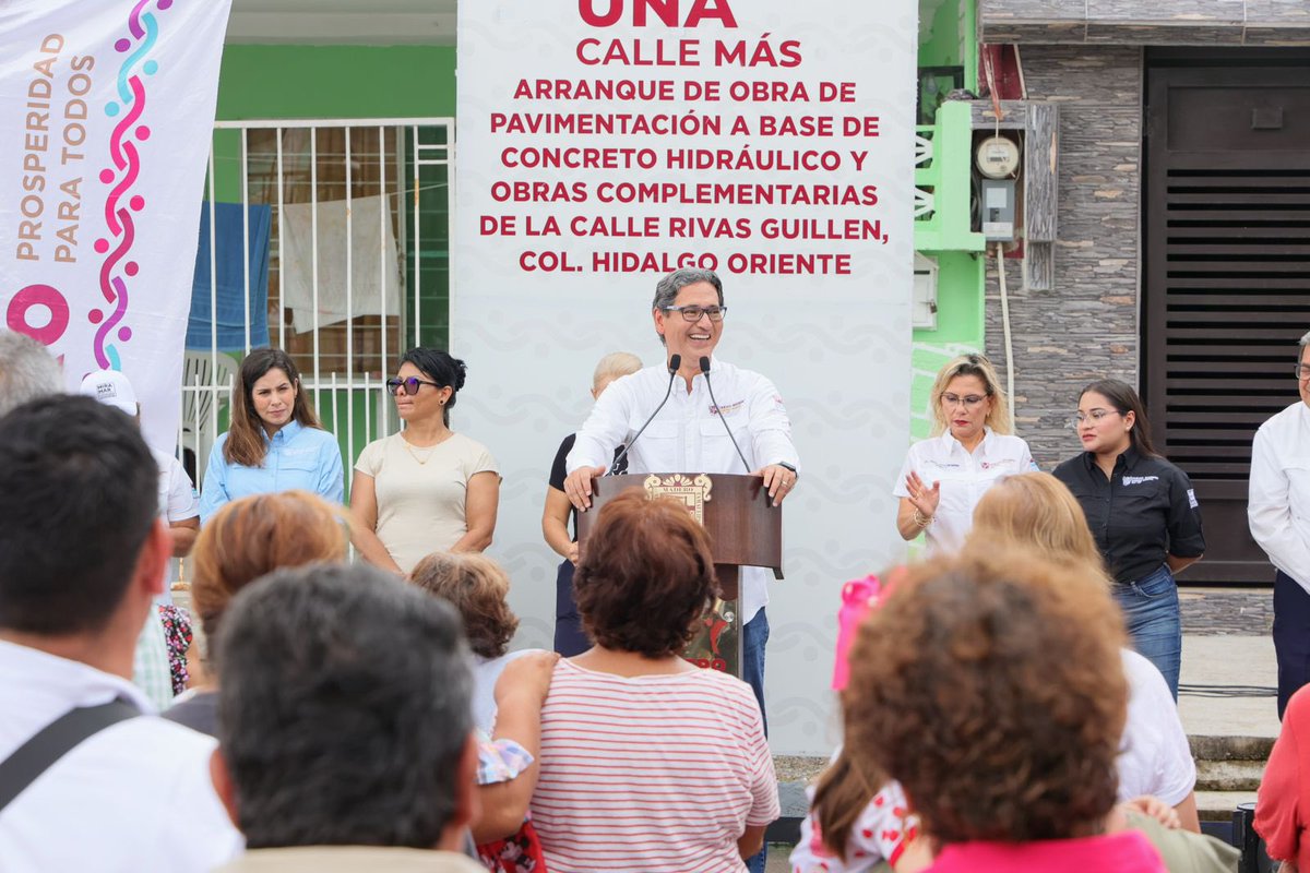 Seguimos impulsado la inversión pública en la ciudad, son 4 calles más que arrancamos para beneficio de nuestra gente, #CdMadero #Tamaulipas #aDarle! ✅