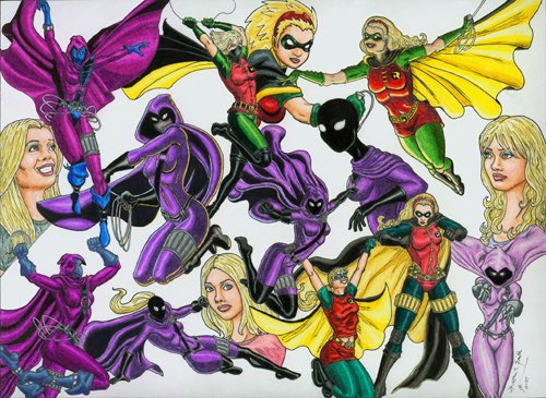 MarkStephenFord's tweet image. The evolution of Stephanie Brown’s costumes from the 90s to the early 2000s.
This was drawn back when fans were campaigning to bring Steph back after her apparent death in 2004.
kevenn.com/blog/2008/8/26…