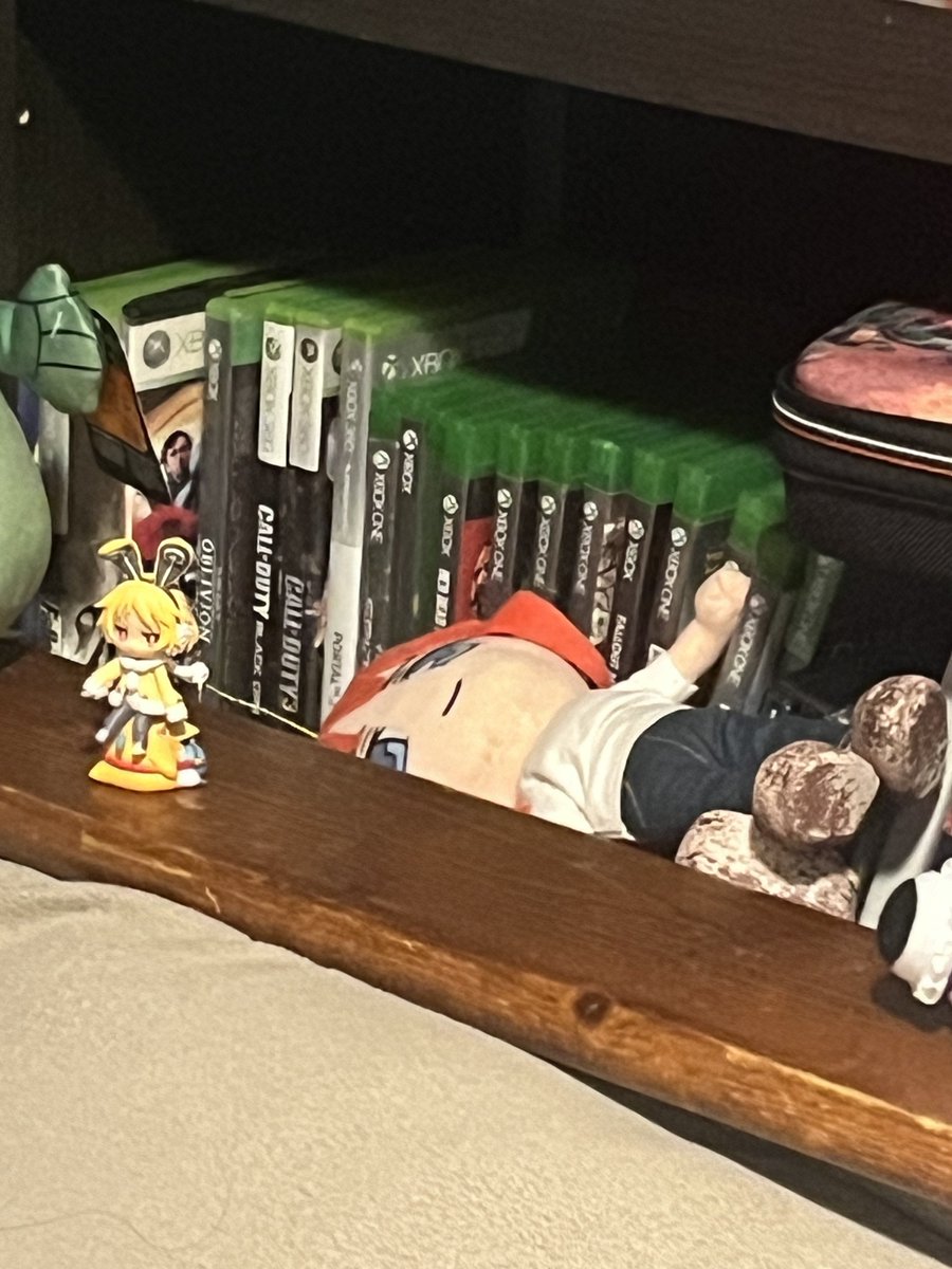 The wily bitch fell over