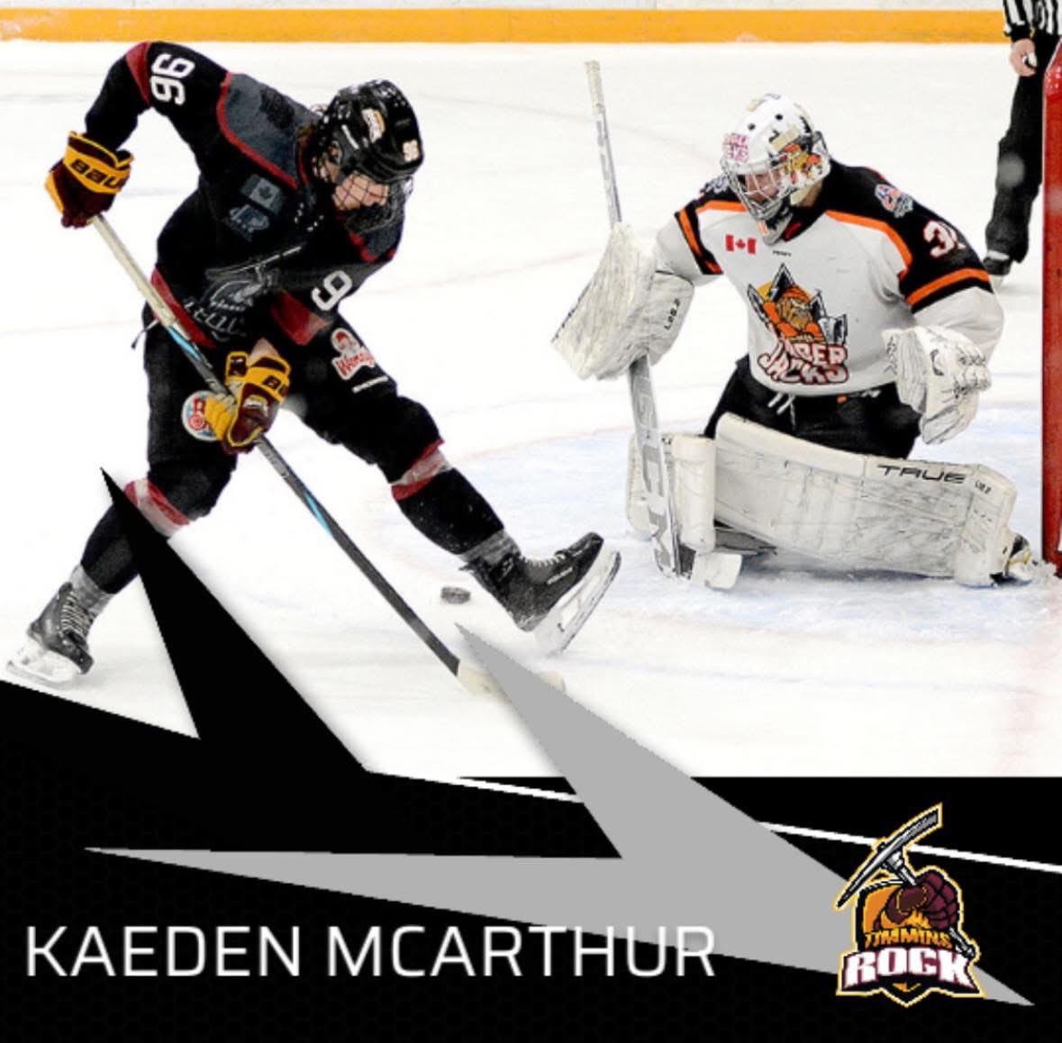 🚨 ROSTER ALERT 🚨
The Rock are excited to welcome back forward Kaeden McArthur for the upcoming season!

With nearly 150 NOJHL games under his belt, K-Mac brings experience, grit, and leadership to the lineup. We’re thrilled to have him back for his final Junior A season!
#NOJHL
