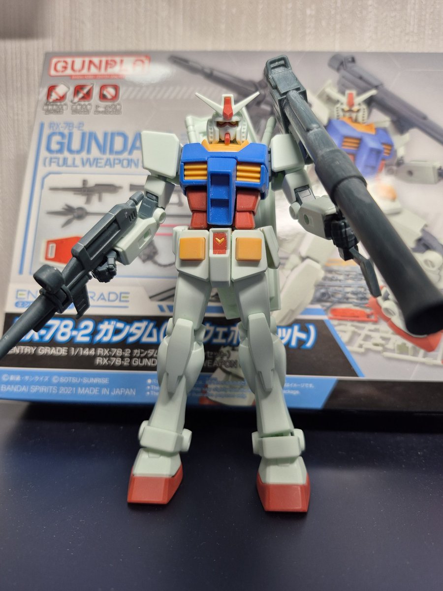 keitanrx178's tweet photo. #EGガンダム
#エントリーグレードガンダム
#gunpla 
#ガンプラ
#ガンプラ好きと繋がりたい 
#ガンプラ好きな人と繋がりたい 
#ガンプラ好きとつながりたい 
皆さん、こんにちは👋😃今晩は🙂‍↕️おはようございます🥰連日の猛暑日お疲れ様です🥵
EGガンダムウェポンセットのパチ組が
終わりました。 https://t.co/fsyMIBLzgm
