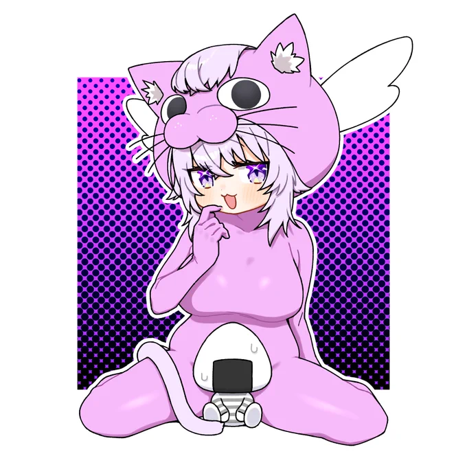 おかにゃんタイツおかゆん再掲していい?いいよありがとう #絵かゆ