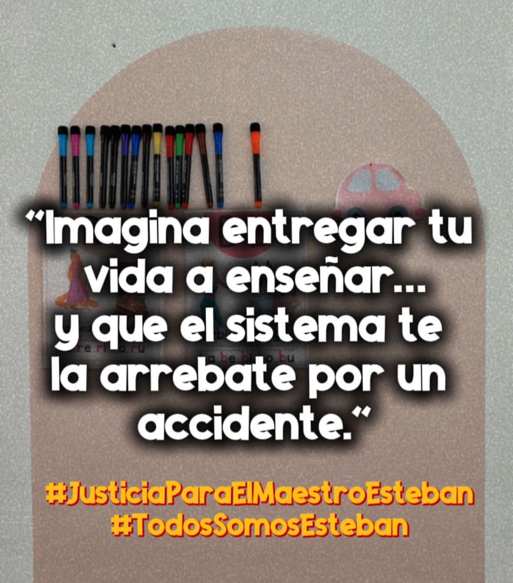 PattyFreinet's tweet photo. Justicia para el maestro Esteban!
#LeyTere #justicia  #LeyTere #TodosSomosEsteban #JusticiaparaEsteban #MaestroEsteban #justicia #docentes #maestros https://t.co/aLONC4Tegr