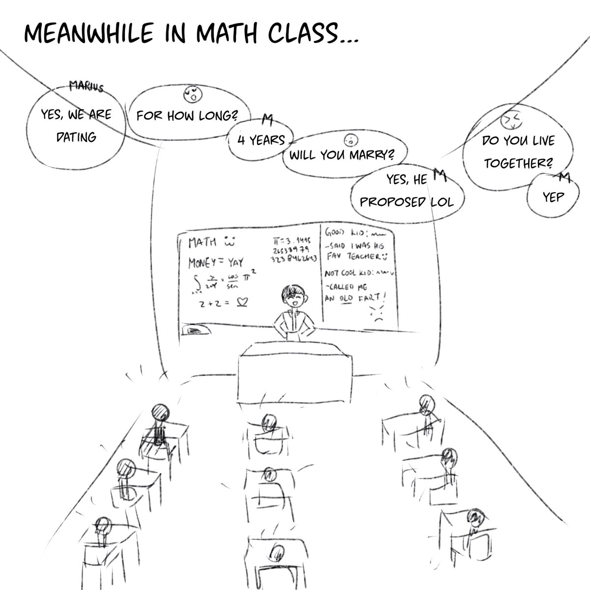 Finally had the time to bring this silly idea to life HAJDHS

For #MariLukeWeek2025 which is honestly mariluke month LMAO

DAY 6: teachers AU

#mariluke